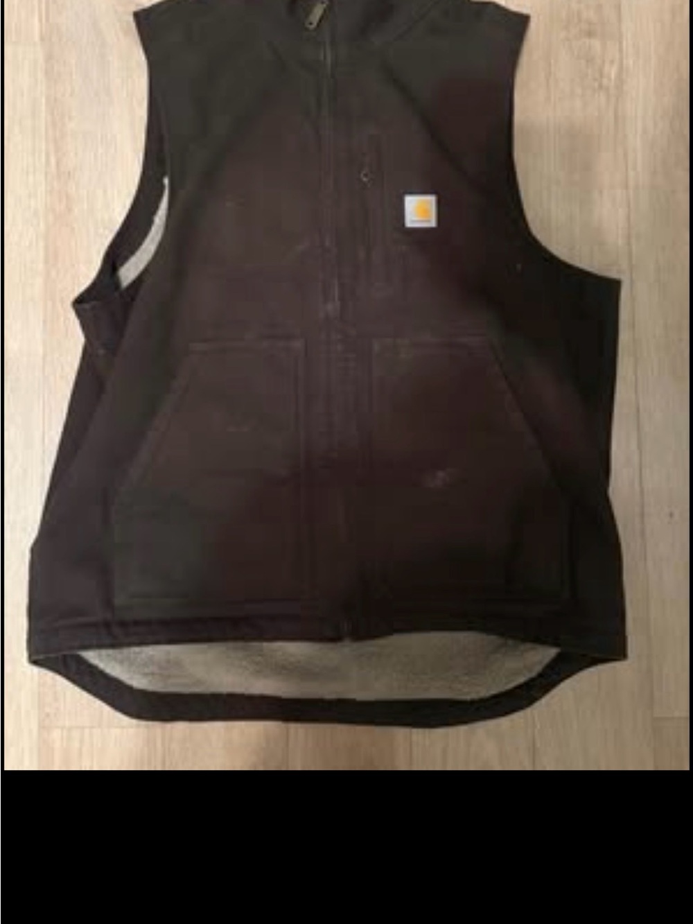 Carhartt Kids Brown Sherpa-Lined Hooded Vest